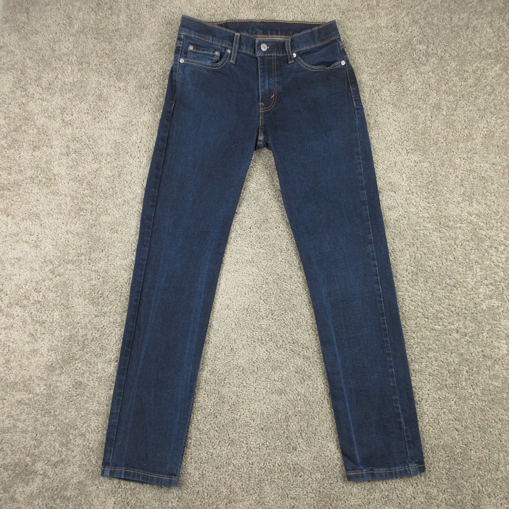 Levis Jeans Mens 30x32 Blue 511 Slim Straight Stretch Flex Dark Wash Denim Pants